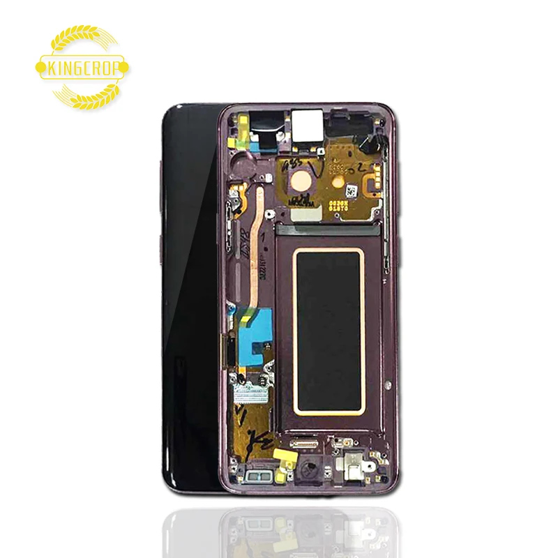 

mobile phone lcd New Original Amoled for samsung S9+ S9 plus LCD Touch Screen Digitizer with frame assembly, Black/ blue/ sliver/gold/purple