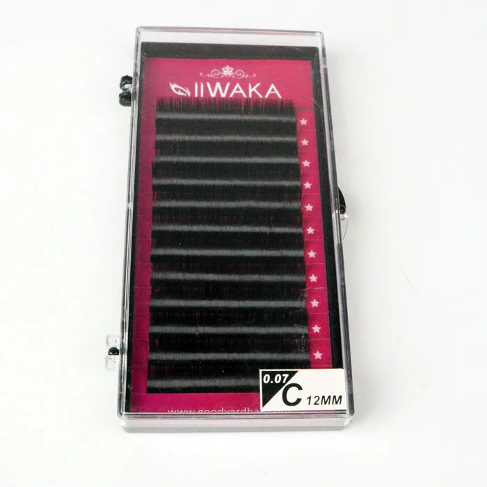 

All size J B C D curl 8~14mm individual false flat eyelash extension, Black