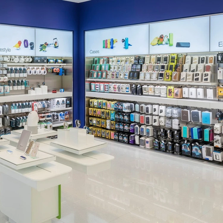 Retail Mobile Phone Accessory Display Counter Electronic Store Furniture,Laptop Shop Computer