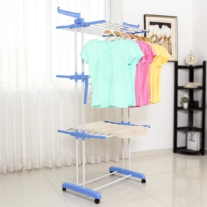 Image of Balcony Laundry Rack Towel Hanger Dryer Baby Clothes Rack Electric Clothes Drying Rack