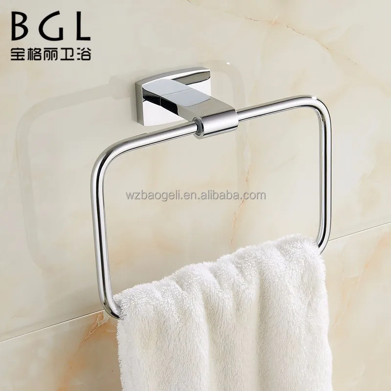 
China Manufacturer Morden Bathroom Accessory Set Brass Stainless Steel 304 Chrome Wall Mount Bathroom Fitting Towel Ring 