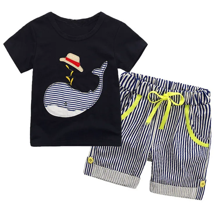 

Summer Kids Clothing Sets T Shirt + Pants Children Casual Suit Boys Clothes