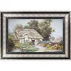 Hand-painted village scene paintings