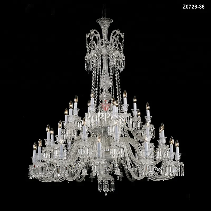 36 Light Baccarat Crystal Chandelier Pendant Lamp Luxury