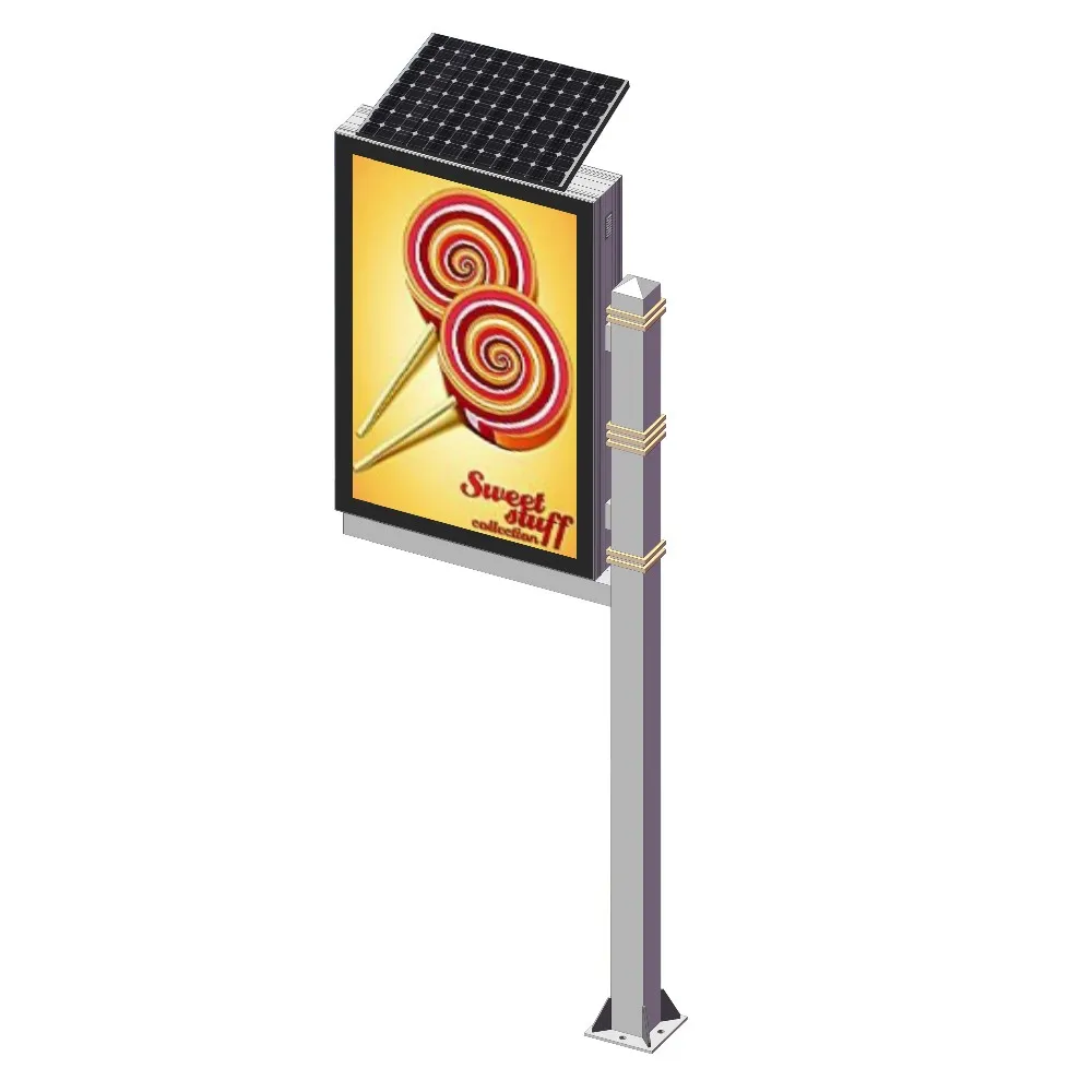 product-YEROO-Double sided street pole advertising product lamp post display for sals-img-5