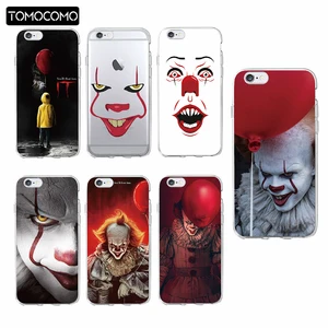 Pennywise Clown Float It Cartoon Comic Soft Clear Phone Case Cover Fundas Coque For iPhone 7 7Plus 6 6S 6Plus 8 8PLUS X