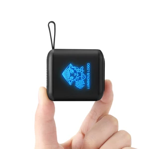Mini Bluetooth Cube Speaker Luminous Logo