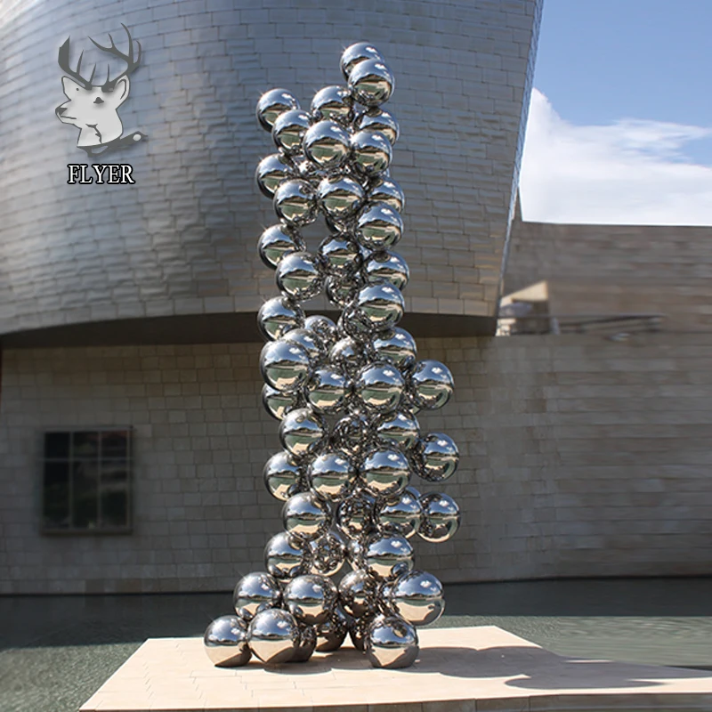 新设计不锈钢球形雕塑球雕塑