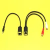 Stereo Audio Balun or IR Extender DC3.5mm Male Jack Audio to RJ45 Ethernet LAN Network Cable Over Cat5/6