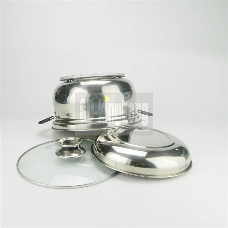 
24cm/27cm Magical small Stainless Steel No Fire re cooking pot energy saving pot food container hot thermal stew pot with ss 