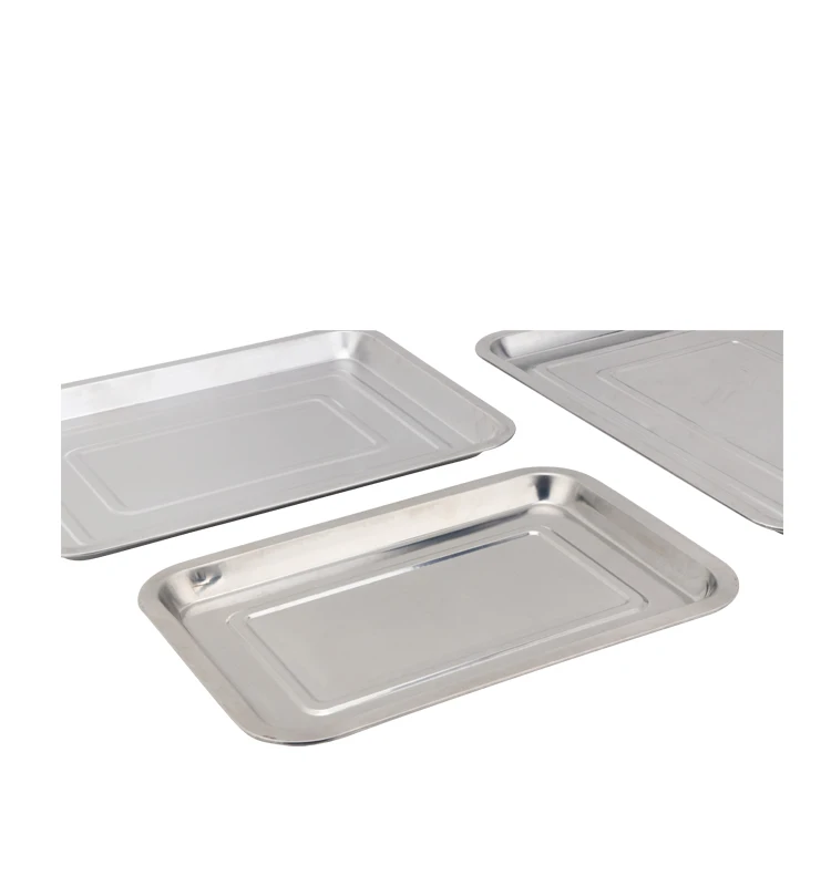 Wholesale Multispecification Rectangular Stainless Steel Serving Tray