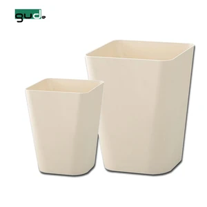 Image of wholesale plastic trash cans 6L hot sale plastic square trash can fashion waste bin without lib purple trash cans