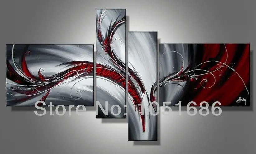 Achetez en Gros noir peintures silhouette blanche en Ligne