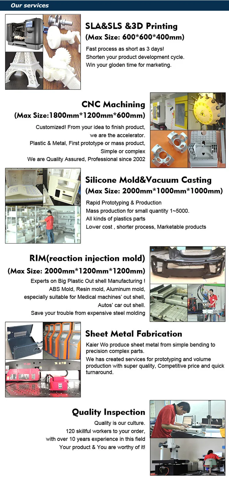 Silicone mold abs plastic prototype/ Vacuum casting plastic parts/ Prototyping service
