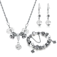 

Fashion Wholesale Necklace Bracelet Earring Jewelry Set For Women