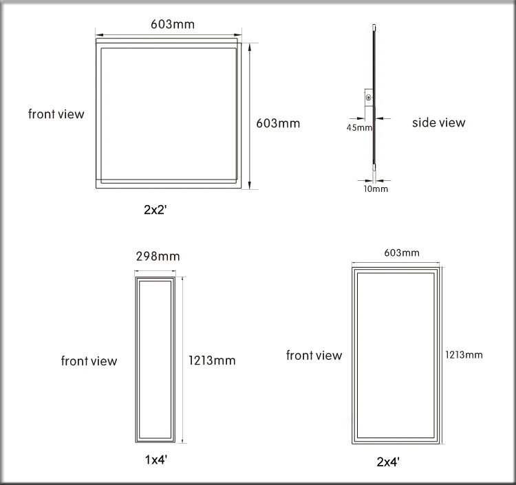 Professional Oem Led Panel Light 2x4 - Buy Wattage Adjustable 2x2 Back ...