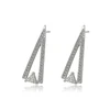 96083 xuping elegant fashion luxury triangle shape punk party jewelry fancy stud earring for women