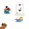 2019 Cheapest Modern jigsaw puzzle Changeable children's jigsaw puzzle mental development Wooden tangram