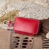 Genuine Leather Pull-style Car Key Holder Case Women Housekeeper Organizer Automobile Car Keys Hasp Holder Keychain