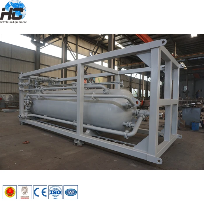 Oil And Gas Well Surface Test Surge Tank / Surge Drum / Oil Buffer Tank