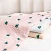 China suppliers baby swaddle blanket 100% organic cotton printed muslin fabric