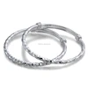 Free Sample Dropshipping Blank 925 sterling silver adjustable twist screw small size bangle