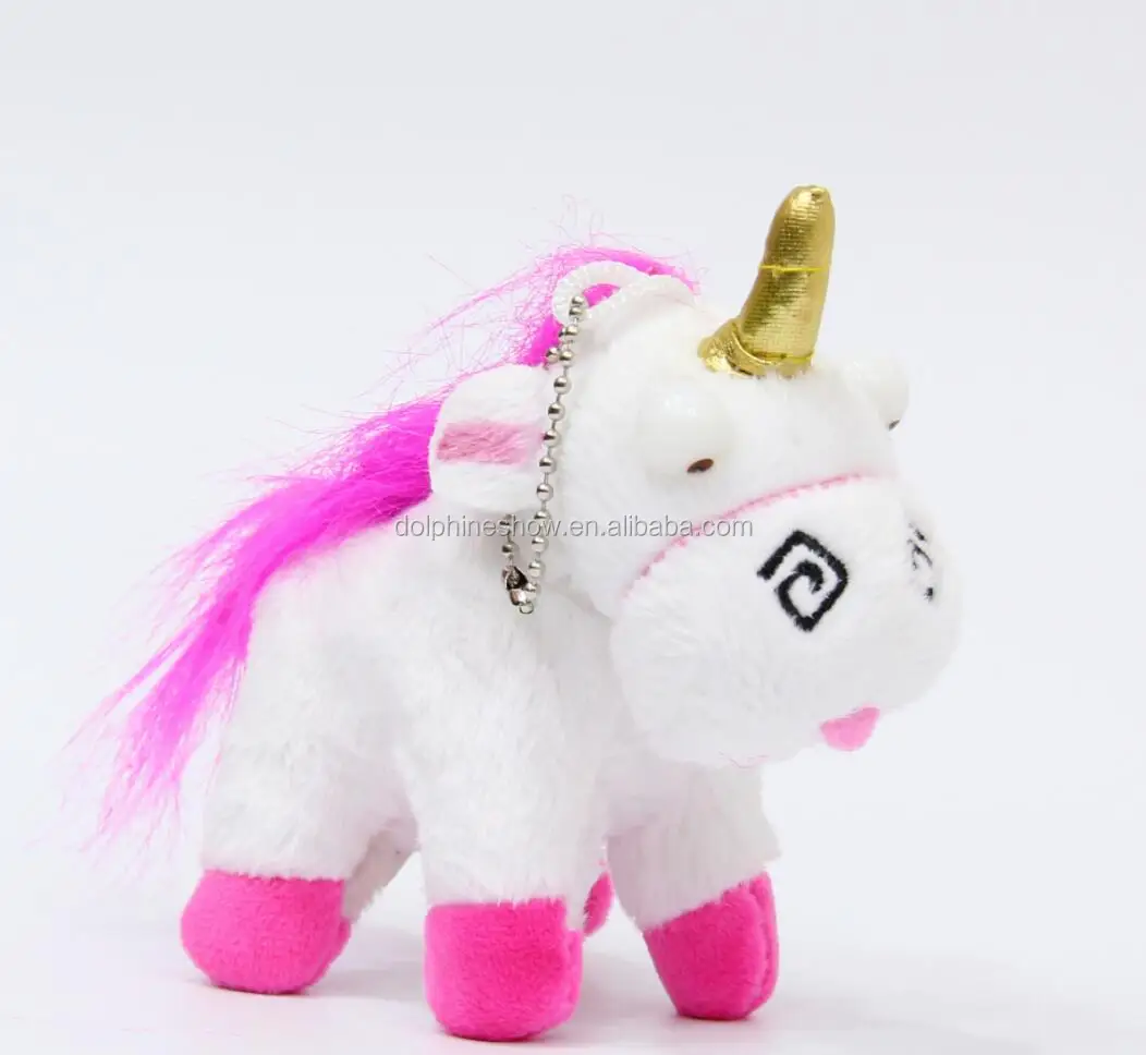 unicorn soft toy keychain