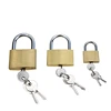 YH1268 Brass Padlock Heavy Duty Padlock mini lock and key with 3 keys