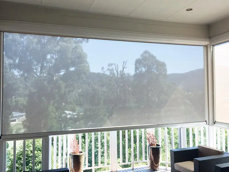 
Customized Motorized balcony blackout windproof waterproof electric outdoor roller blind 