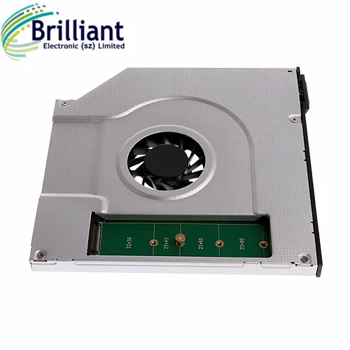 Multi Ssd Caddy M. 2 (ngff) Ssd Hdd Caddy For Dvd Rom With A Cooling