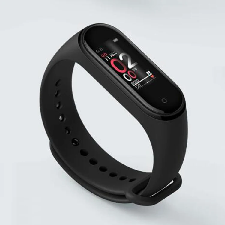 

For Xiaomi Mi Band 4 Smart Miband 4 0.95 AMOLED Screen Waterproof Heart Rate Fitness 135mAh 20 Bluetooth 5.0 50ATM, Black