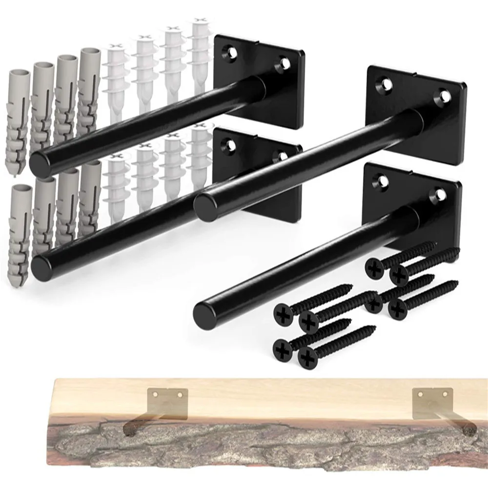 
Hidden Invisible Metal Floating Hanging Shelf Supports Bracket Floating Aluminum Brackets Side Mount Glass Wood Shelf Bracket 