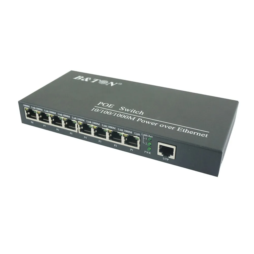 B&ton 8 Port Gigabit Switch Oem Poe Switch Factory - Buy 8 Port Gigabit ...