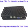 Cheap Factory intel fanless mini pc with usb3.0 port and rj45 port mini computer Win 10 / Win7 / linux ubuntu