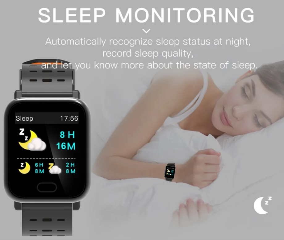 A6  color screen fitness tracker Step Counter Activity Monitor smart watch band