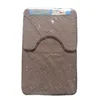 new stock toilet floor anti-slip mat Highly Bath bathroom microfibre Rug jacquard fleece bath mats 3 piece set rugs