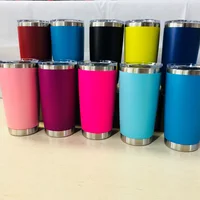 

Wholesale powder coated 20oz vacuum insulated stainless steel Magnetic tumbler / magnet lid tumbler with Magnetic slider lid