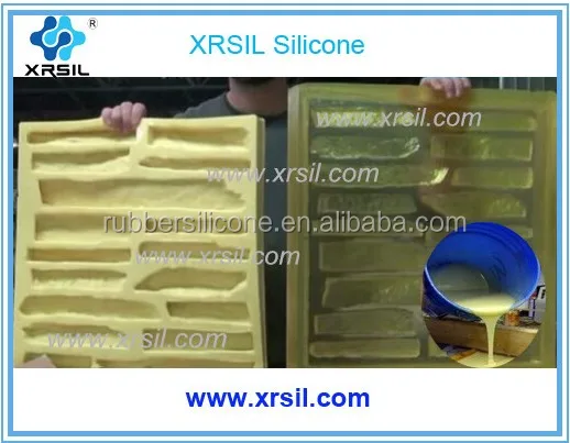 
2 part polyurethane rubber for concrete stamped stone mold making 