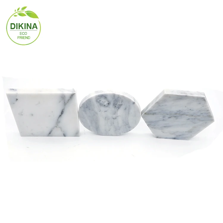 Mr & Mrs Custom Hexagon Minimal Clean Modern Chic Table Numbers/ Name Card Setting wedding decor White marble tile place cards