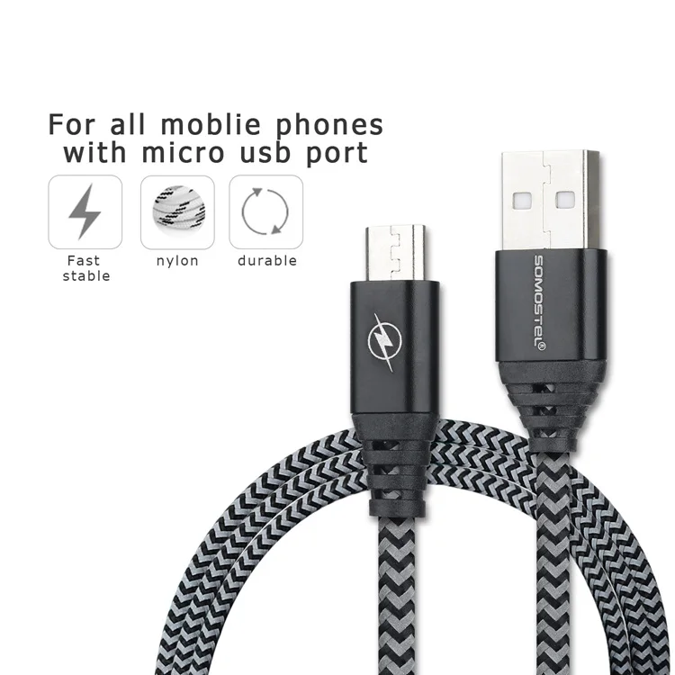 2018 Wholesale Luxury Fast Charger Data cable wire Micro USB Cable for Android Iphone Type-c