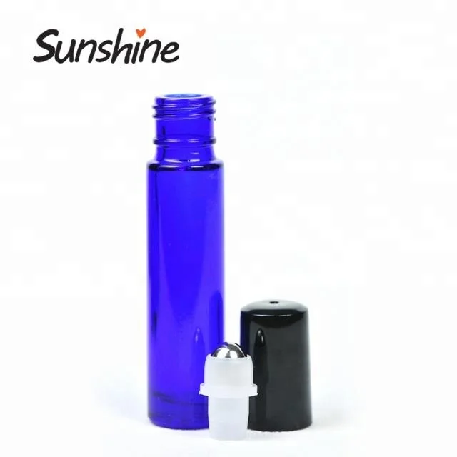 

10ml essential oil roller on blue glass bottles