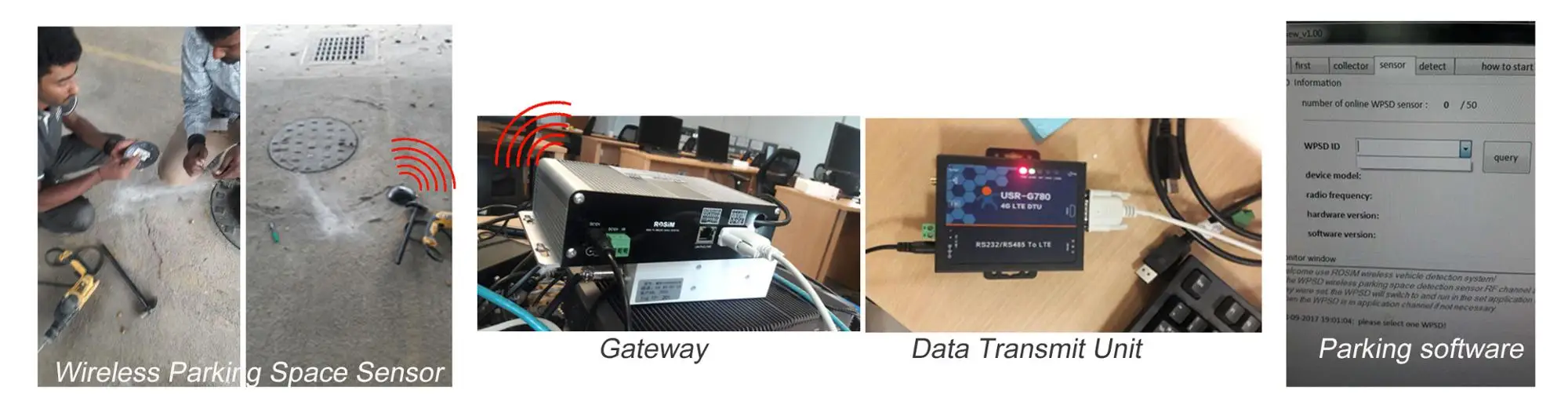 High Quality Outdoor/street Smart Wireless Car Parking Lot Embedded
