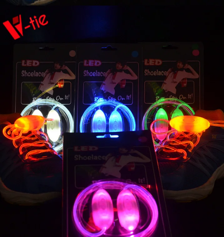 

LED Light Shoelace Casual Sneaker Waterproof Plastic Shoestrings Halloween Christmas Party Disco Dancing Hip Pop Running, 12 colors