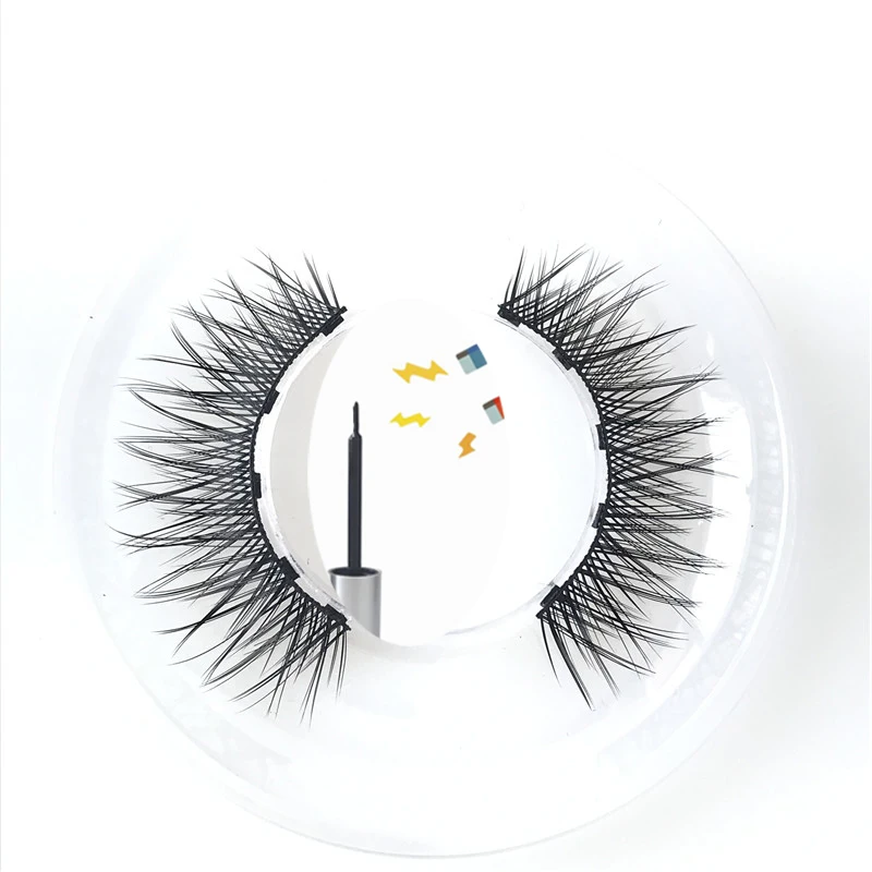 

New design magnetic lashes 5 magnets 3d mink eyelash and magnetic eyeliner
