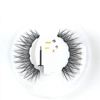 

New design magnetic lashes 5 magnets 3d mink eyelash and magnetic eyeliner