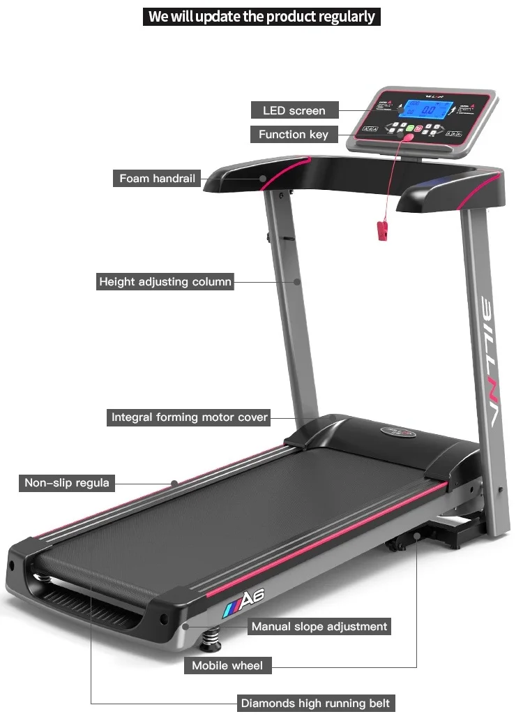 New Design Electric Running Machine Price In India Foldable Home