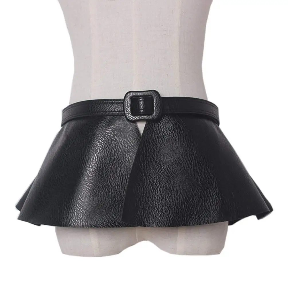 leather peplum belt
