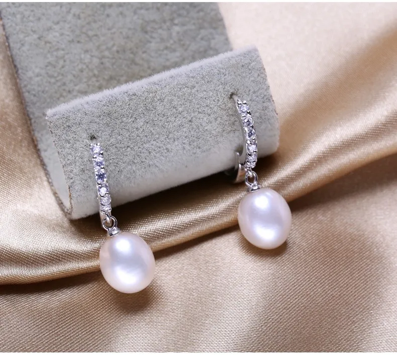 pearl jewelry, natural pearl earrings cultured freshwater pearls with ...