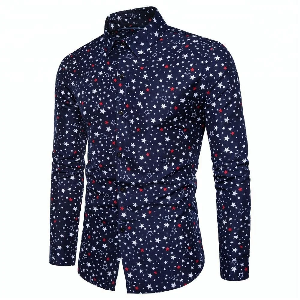 

European style long sleeve men shirts 2018 fashion slim casual shirt for men, Black;white;navy