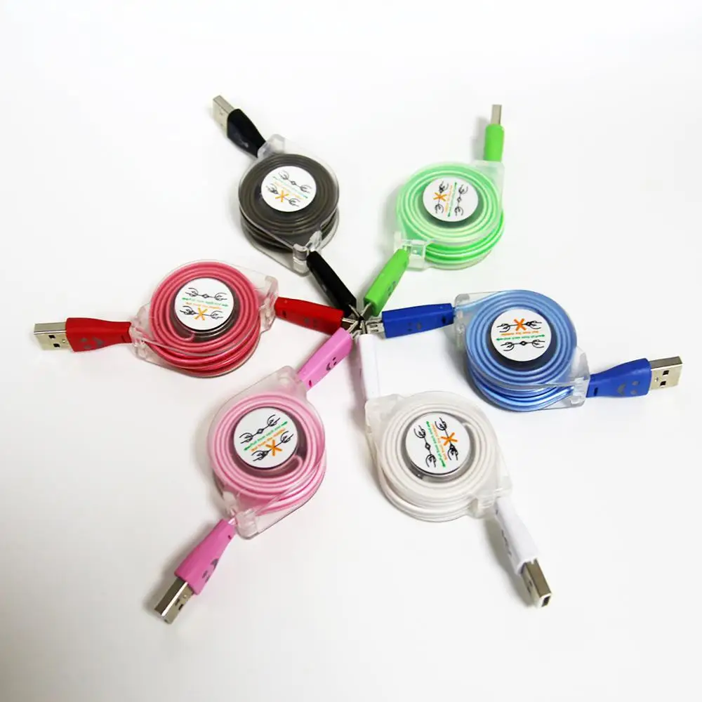 

Lovely Smile Face Micro USB LED Light Charger Cable for Samsung Android